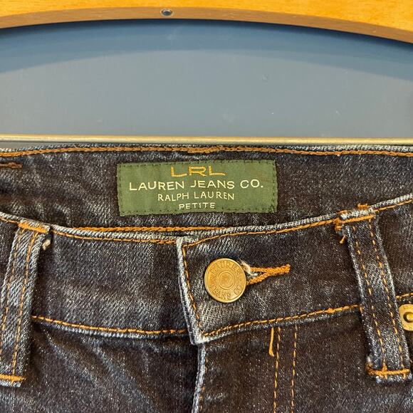 Lauren Ralph Lauren 2P Petite Wide-Legged Ankle Jeans - Picture 5 of 9